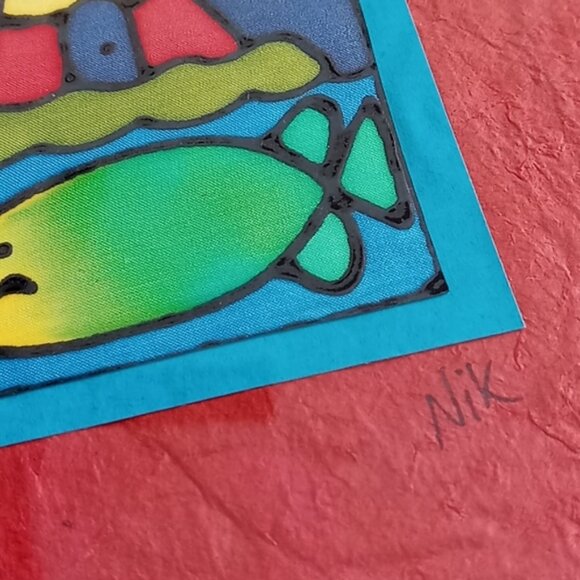 Original Painting On Silk by Nik Jory - Picture 3 of 9